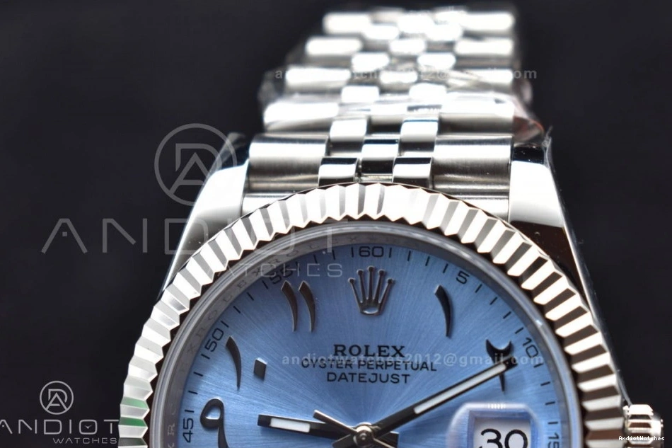 1:1 Marker Dial Best Jubilee Blue DIWF Classic 640 DateJust on Steel Bracelet Edition 126334 904L 41 Ice SA Arabic 0314